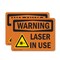 Signmission Radiation & Laser Sign, 10 in H x 14 in W, Plastic, Rectangle OS-2PACK-WS-P-1014-L-12662 - alternate 1